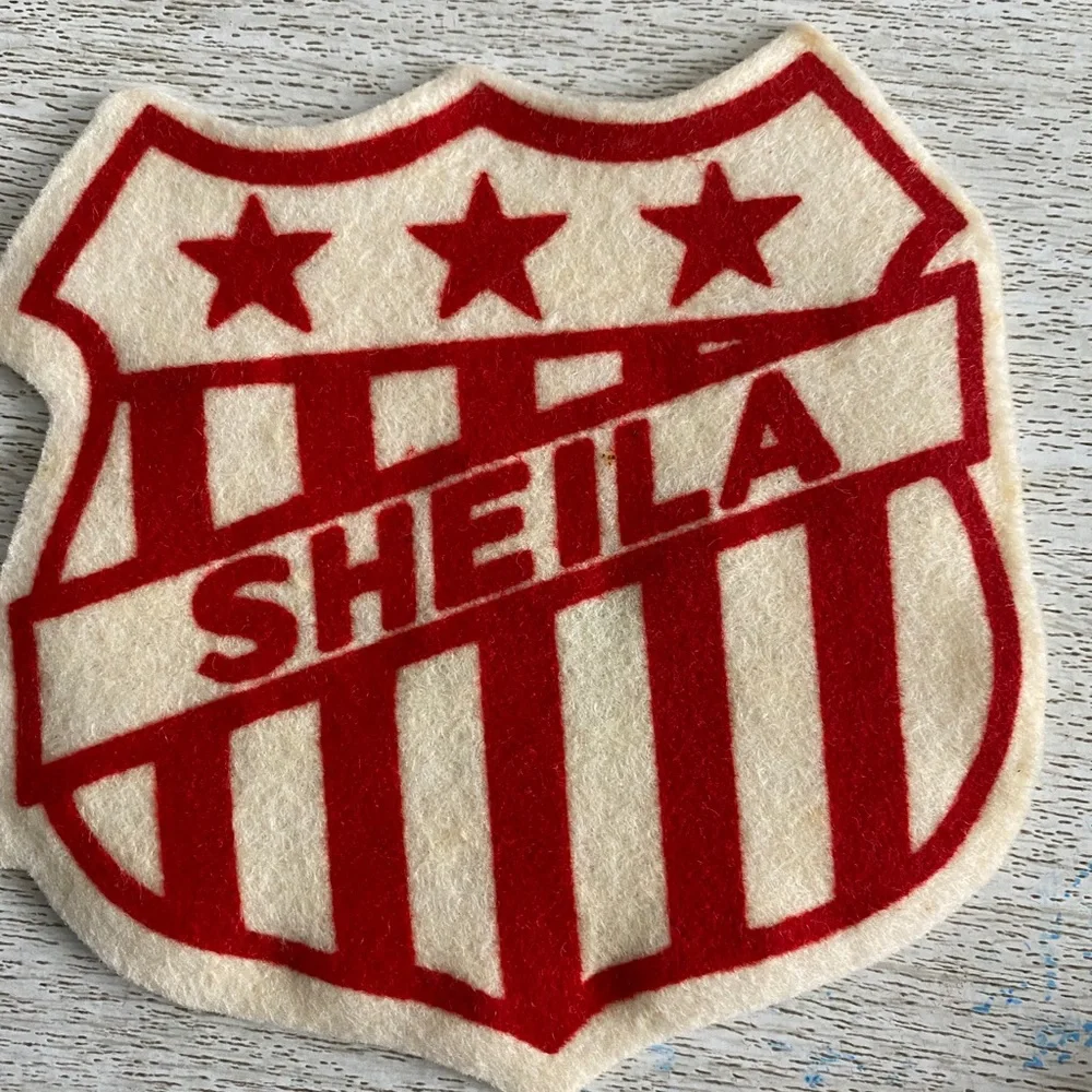 Vintage Sweater Varsity Name Patch The Felt Crafters “ Sheila “ 1940s-50s - Picture 2 of 4